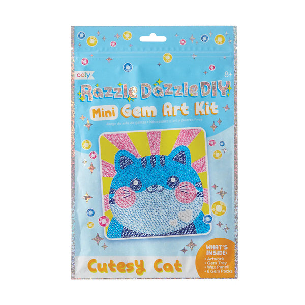 Razzle Dazzle Mini Gem Art Kit -Cutesy Cat
