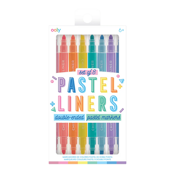 Pastel liners double ended markers - Multi
