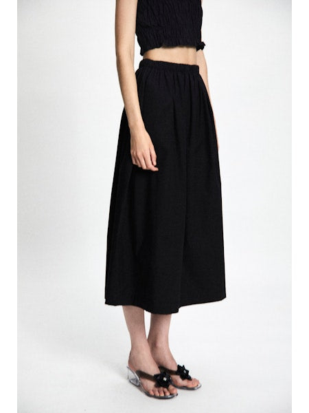 Sol poplin skirt - Black