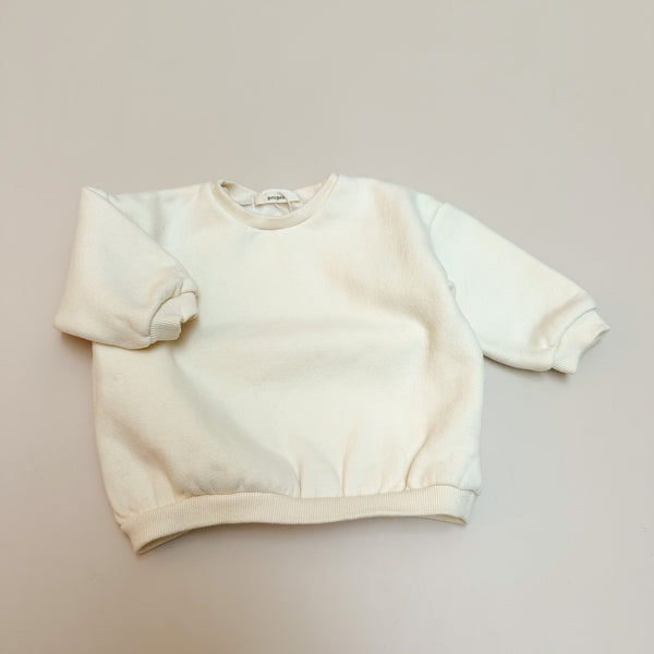 Baba softly fleeced sweater - Ivory
