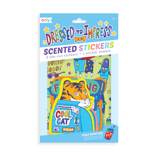 Scented scratch stickers -  Dressed to impress