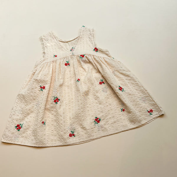 Flower summer dress - Cream