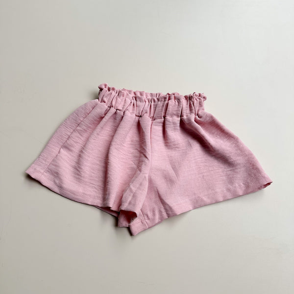 Flowy wrinkle shorts - Dusty pink