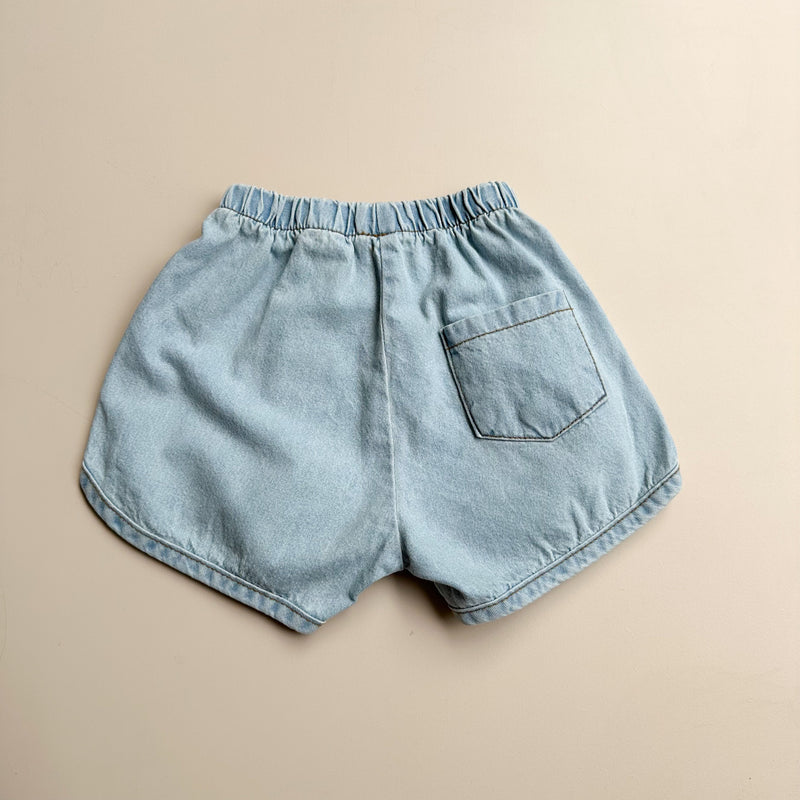 Billie denim shorts - Light blue washing