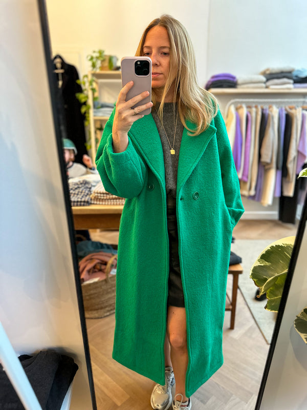 Monk virgin wool coat - Green