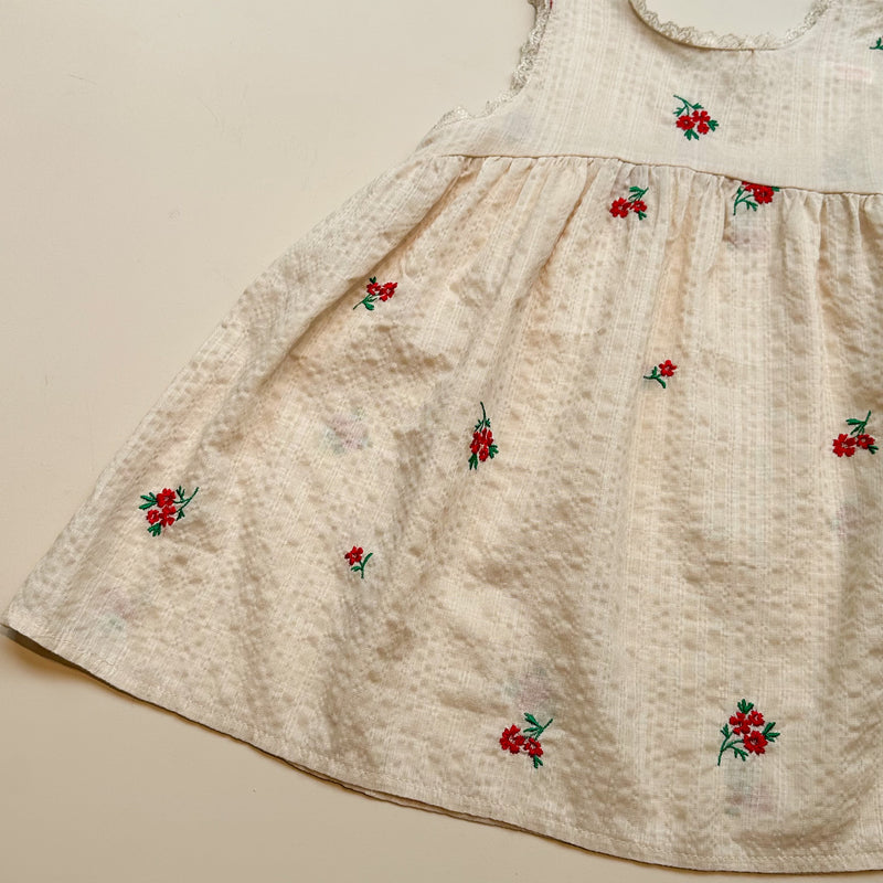 Flower summer dress - Cream