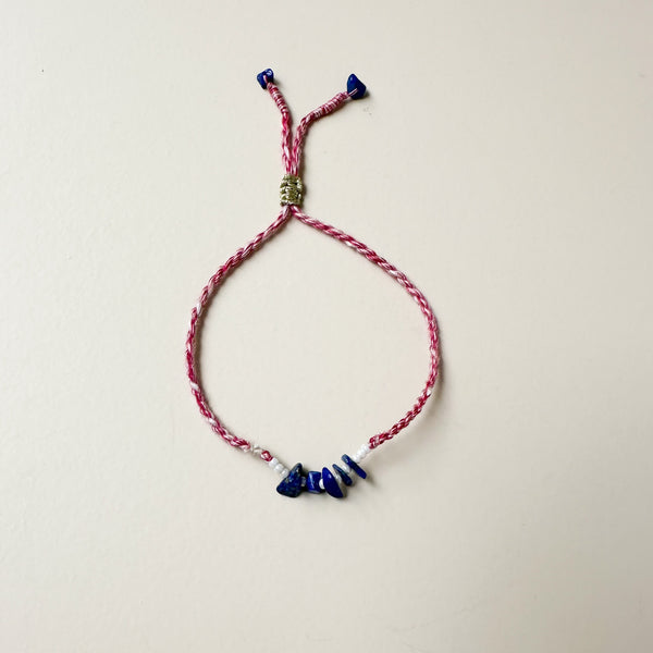 Onyx bracelet - Pink/blue