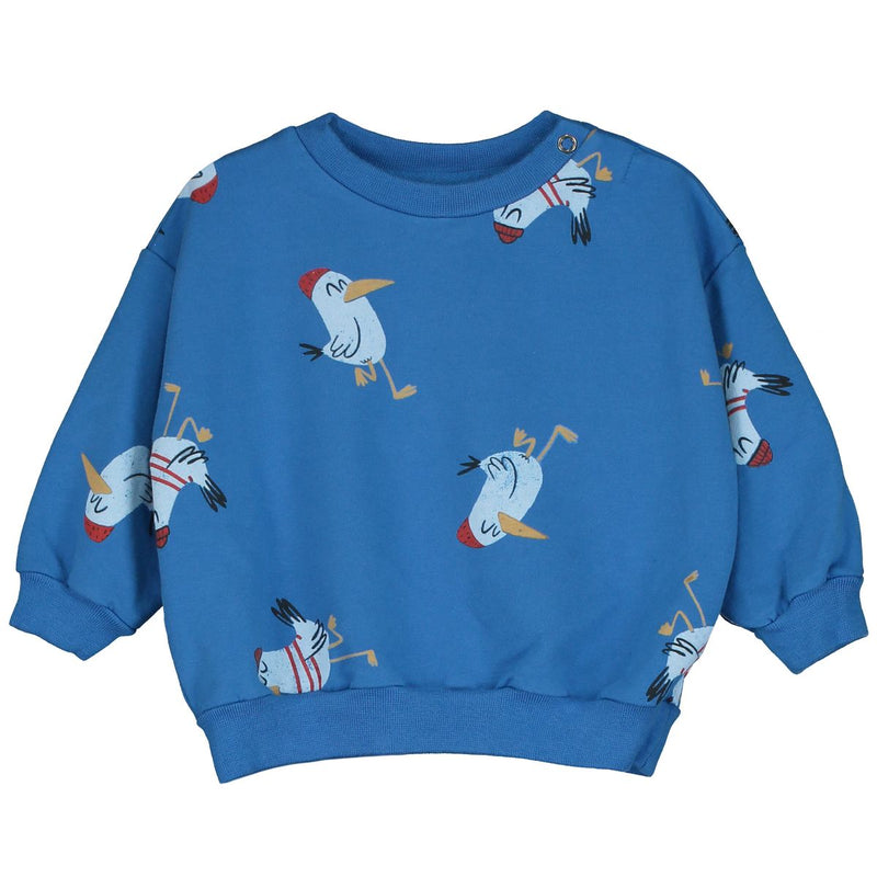 Seagulls baby sweatshirt - Royal blue