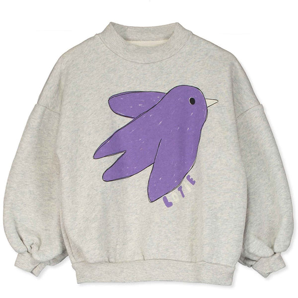 Sweatshirt bird - Light grey melange
