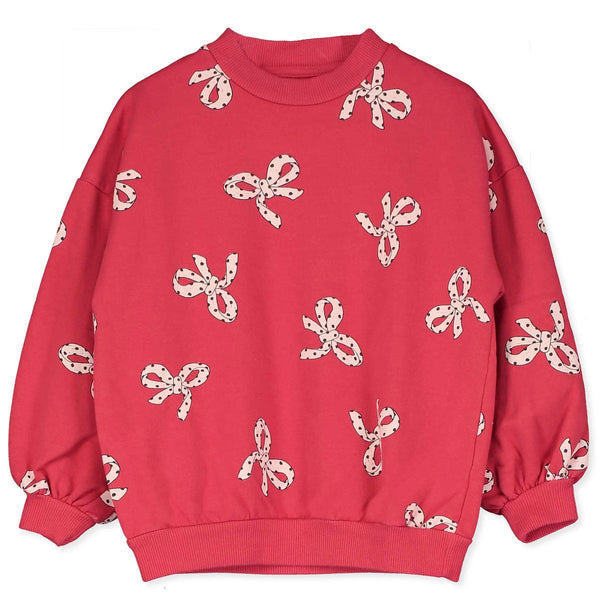 Bows allover sweatshirt - Red