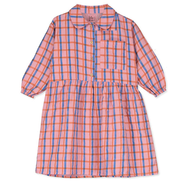 Checked shirt dress - Rose
