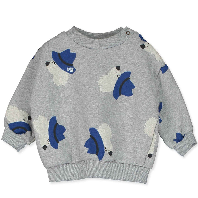 Chill dogs allover sweatshirt - Grey melange