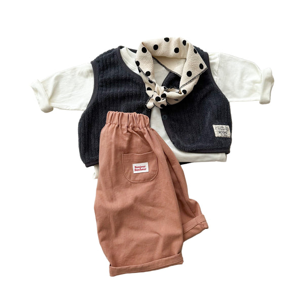 Bebe terry vest - Charcoal