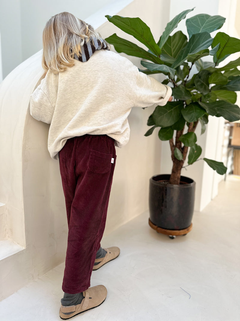 Roco corduroy chino pants - Burgundy