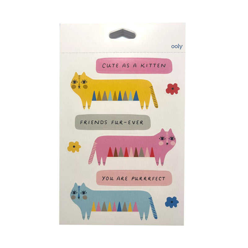 Dress up cats sticker book