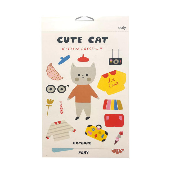 Dress up cats sticker book