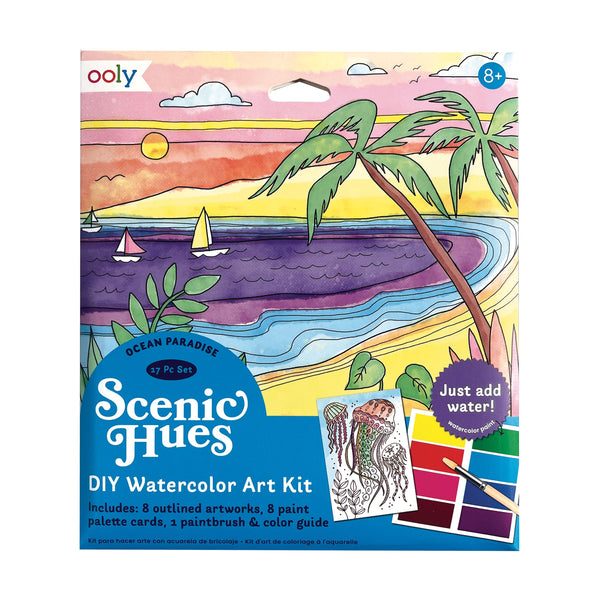 Scenic Hues DIY Watercolor Art Kit - Ocean paradise