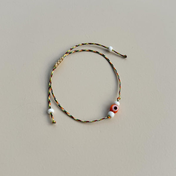 Simple lucky eye bracelet - Orange