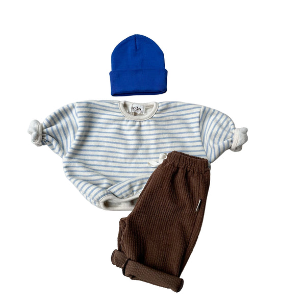 Bebe gigi stripes sweatshirt - Light blue