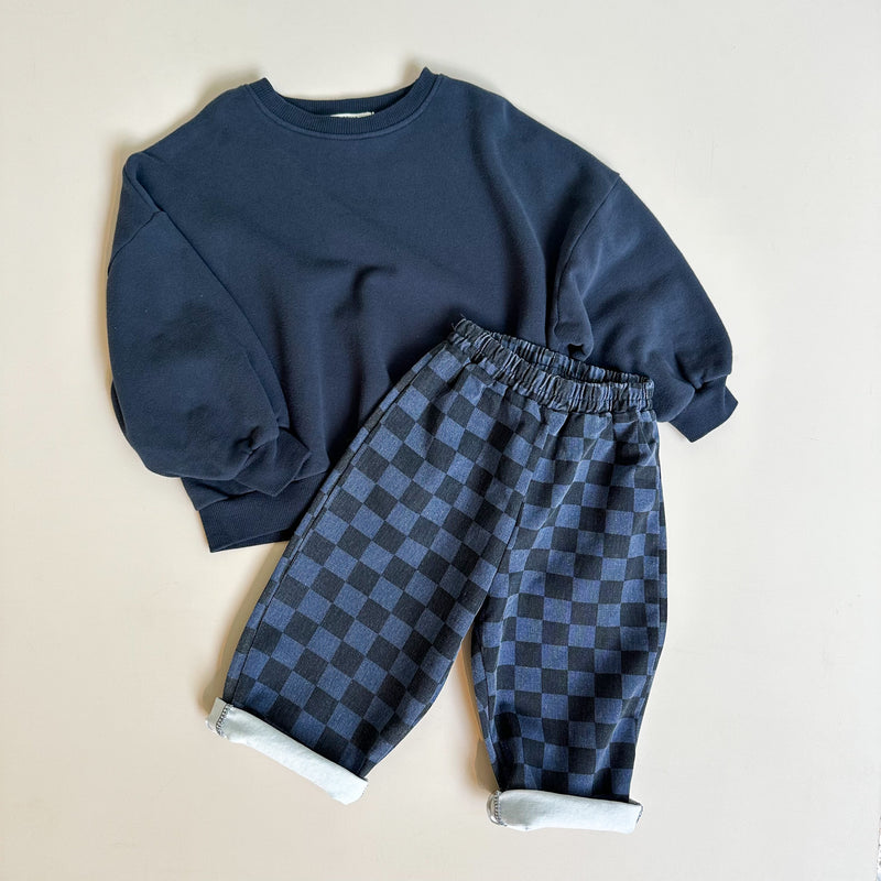 Checkered pants - Blue