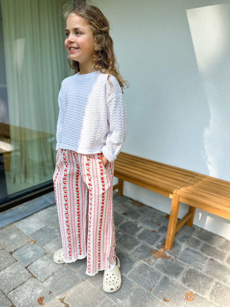 Strawberry frill pants - Red