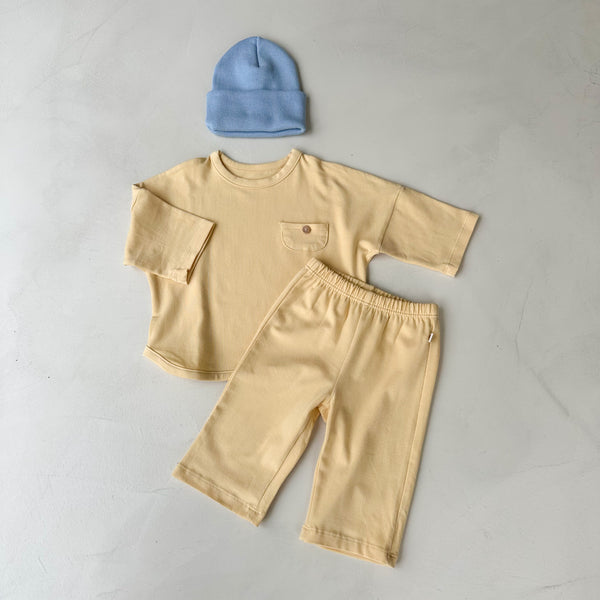 Melly comfy set - Butter yellow