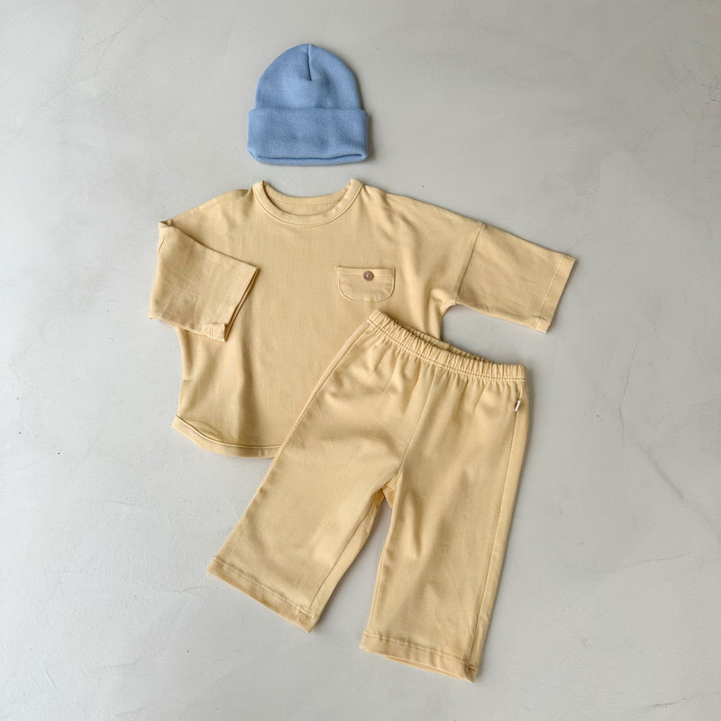 Melly comfy set - Butter yellow