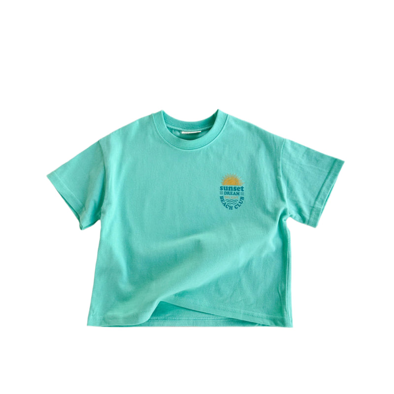 Whale tee - Aqua