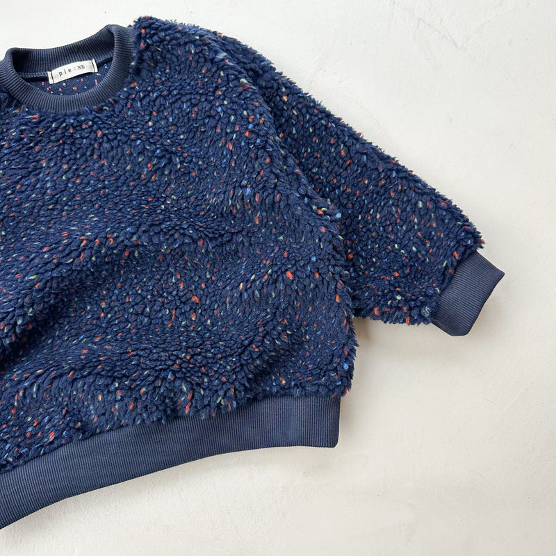 Speckle teddy jumper - Navy