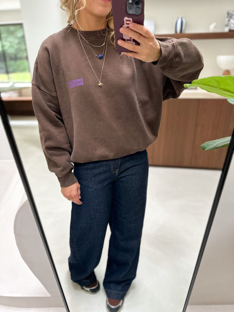 Plizzy sweater - Vintage brown