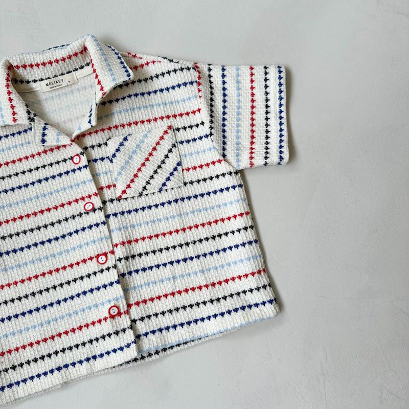 Grafic summer overshirt - Ivory