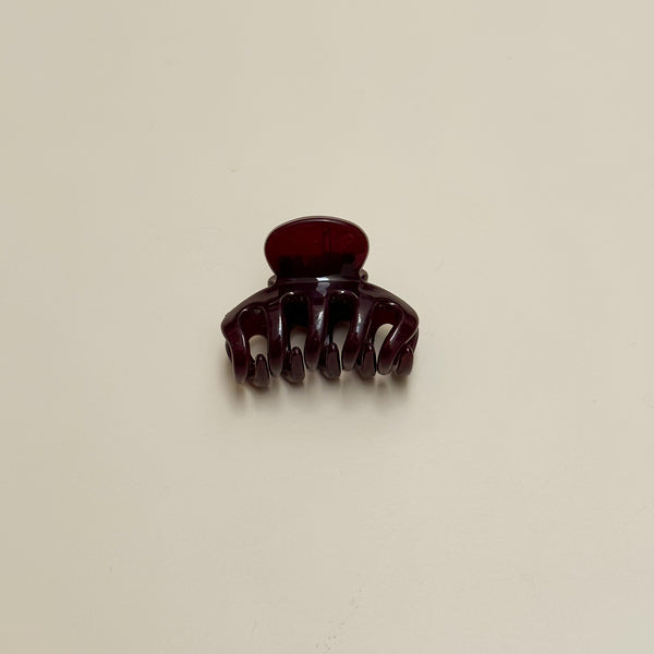 Small hair clip octo - Wine