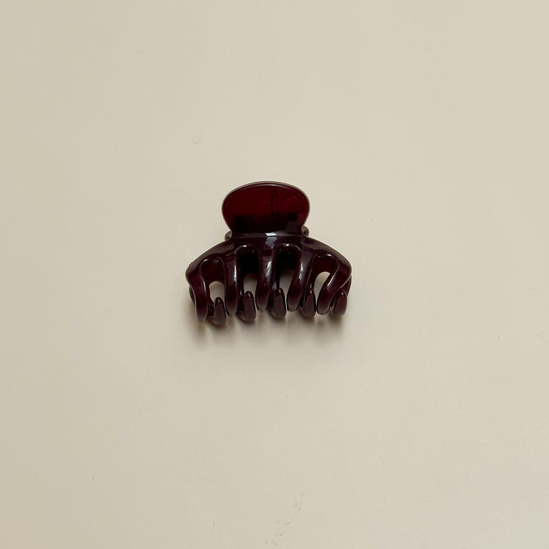 Small hair clip octo - Wine