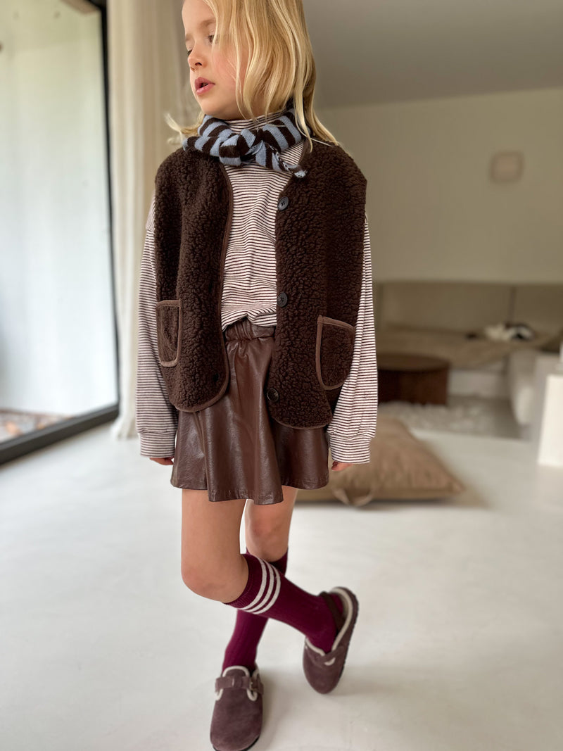 Soft teddy vest - Brown
