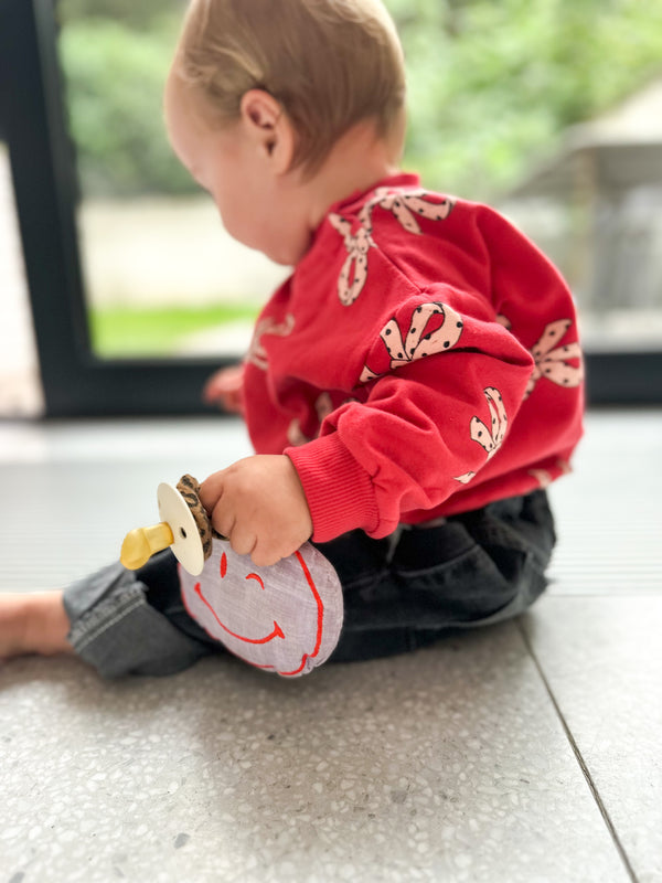 Bows allover sweatshirt - Red
