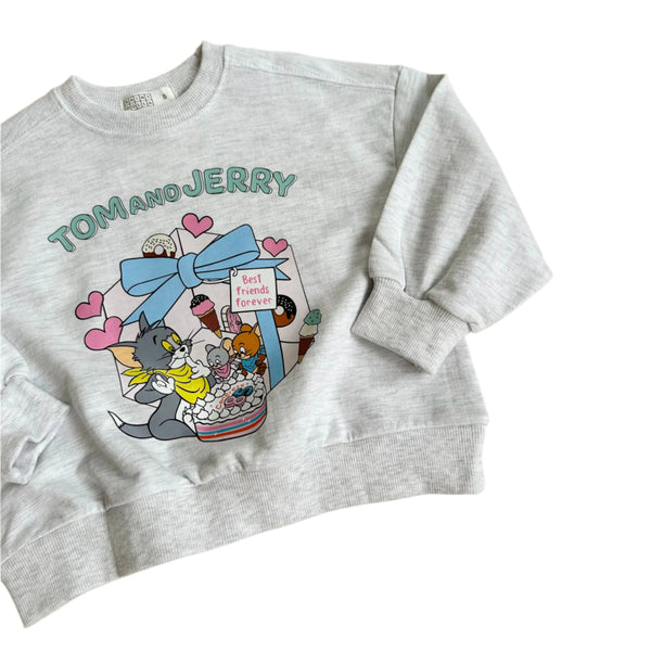 Tom & Jerry sweatshirts - White melange