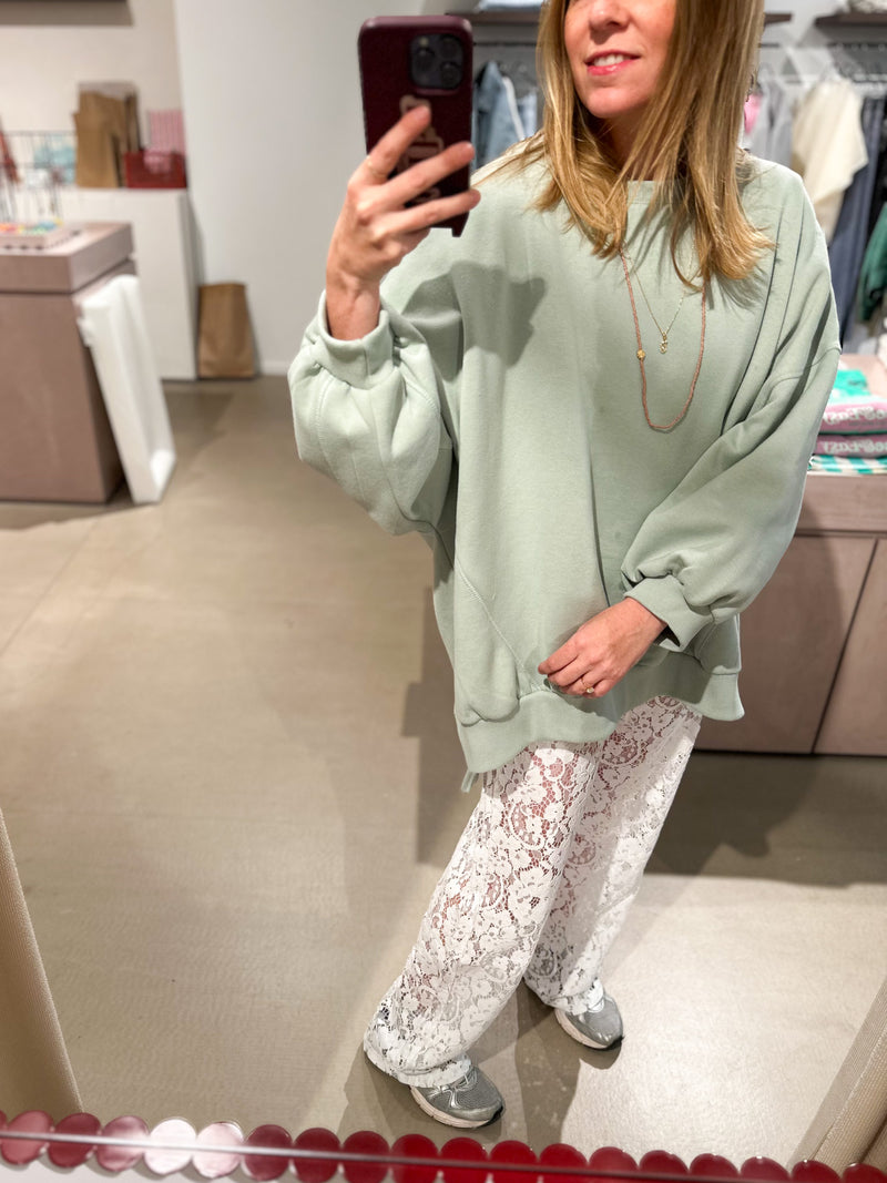 Stitch soft sweater - Sage