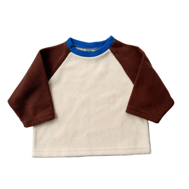 Raglan fleece tee - Brown