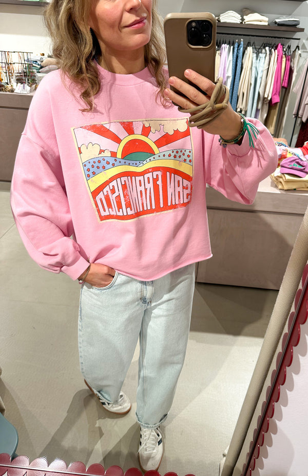San Francisco sweatshirt - Candy pink