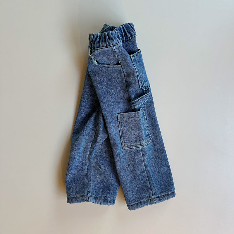 Biscuit denim pants - Blue