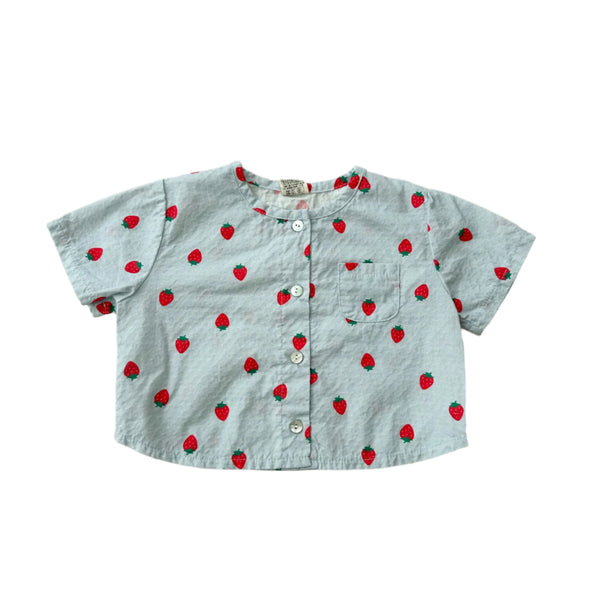 Strawberry button top - Sky