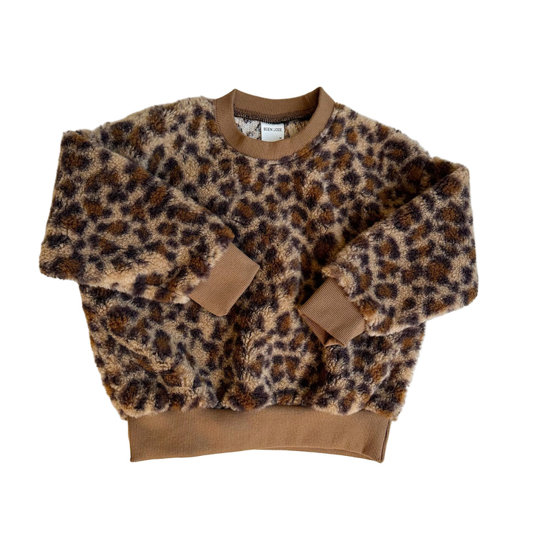 Soft leo teddy sweatshirt - Beige