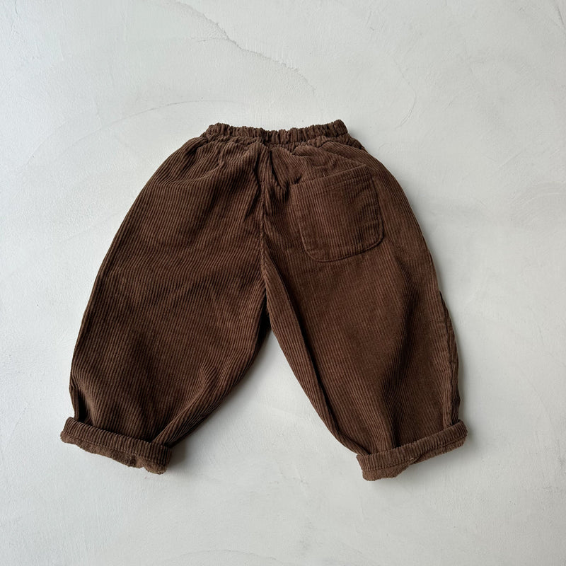Baggy corduroy pants - Brown