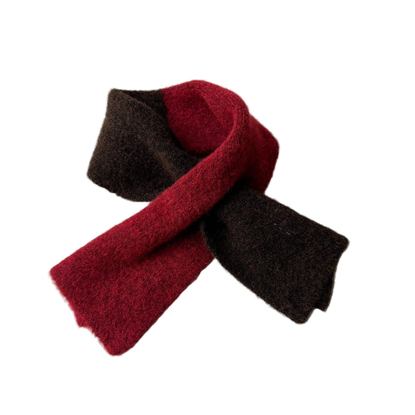 Soft bicolor scarf - Wine