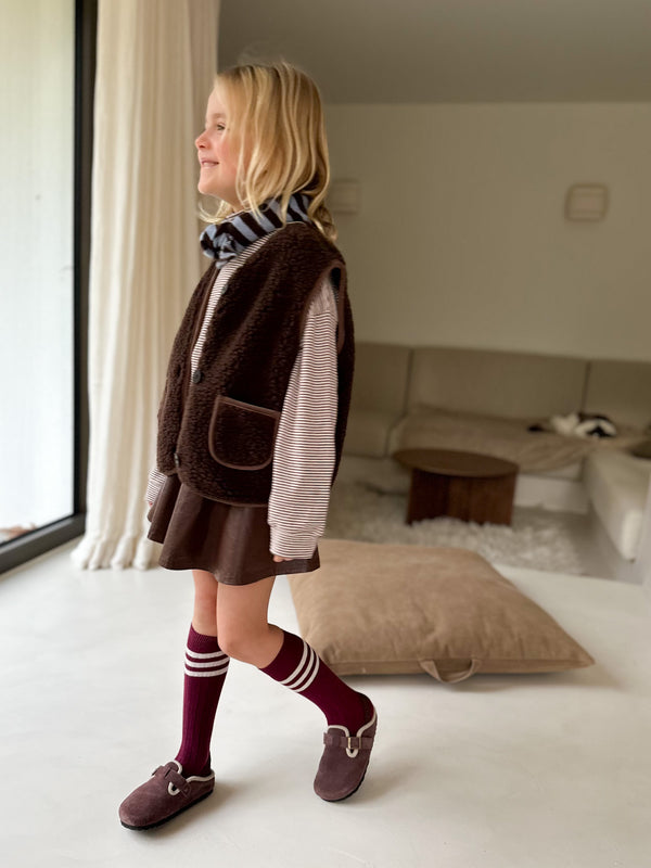 Soft teddy vest - Brown