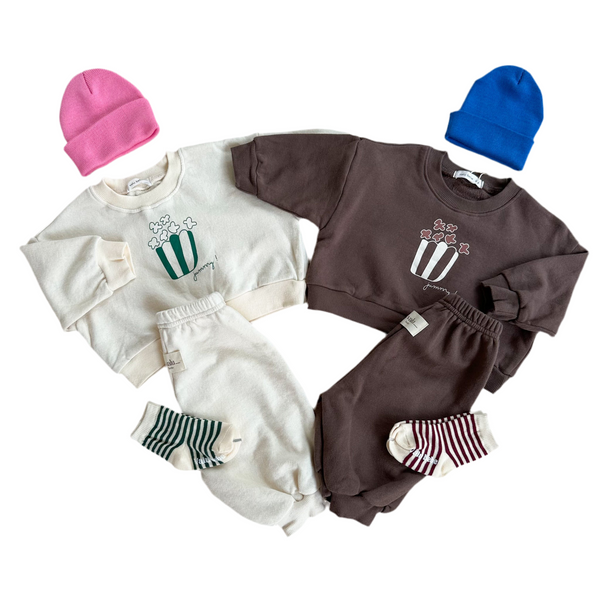 Bebe popcorn sweatshirt - Cream
