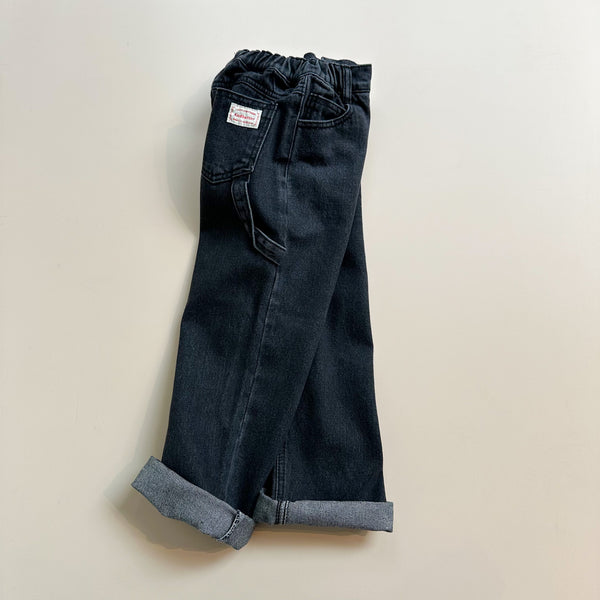 Standard baggy denim pants - Washed black