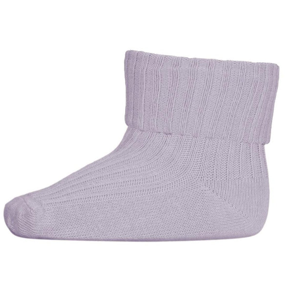 Cotton rib socks - Lavender sky