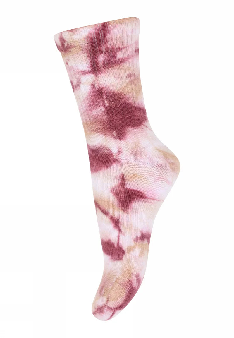 Amy tie dye socks - Chocolate