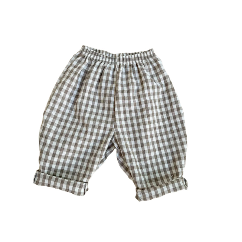 Lala check pants - Cocoa